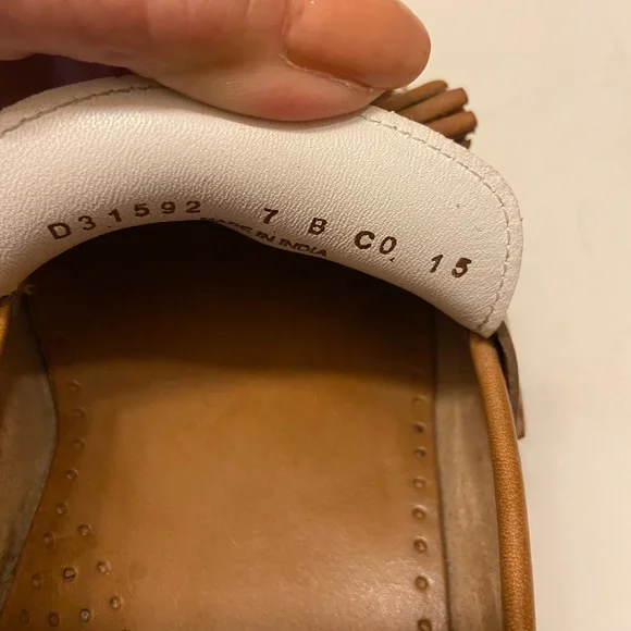 Cole Haan Brown and Cream Loafers - Picture 5 of 6